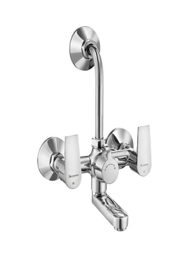 Parryware Praseo 2-Way Wall Mixer | Hot & Cold Water Mixer with Spout and Hand Shower - Image 1
